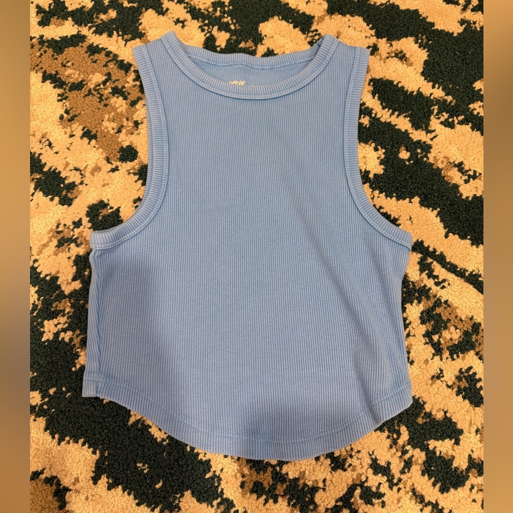 Aerie Blue Ribbed Tank Top